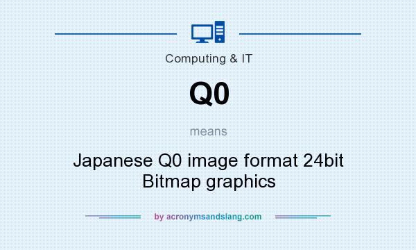 What does Q0 mean? It stands for Japanese Q0 image format 24bit Bitmap graphics