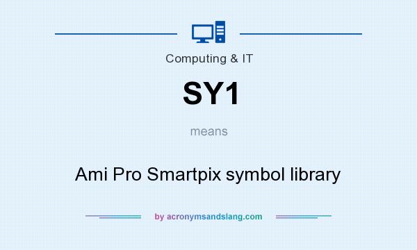What does SY1 mean? It stands for Ami Pro Smartpix symbol library
