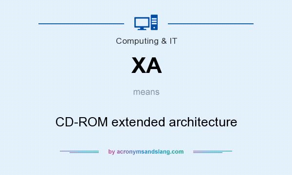 What does XA mean? It stands for CD-ROM extended architecture