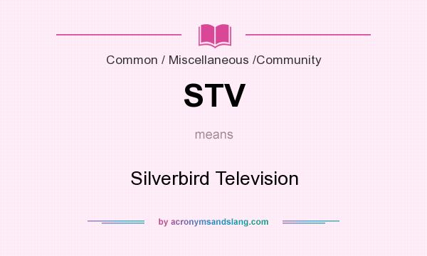What does STV mean? It stands for Silverbird Television