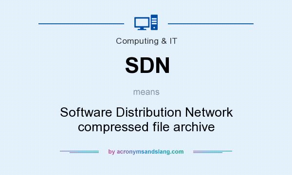What does SDN mean? It stands for Software Distribution Network compressed file archive