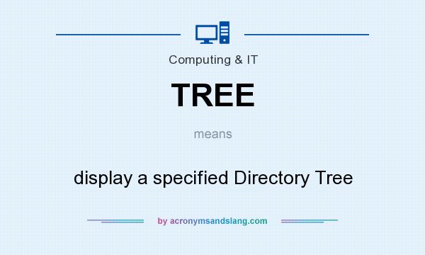 What does TREE mean? It stands for display a specified Directory Tree