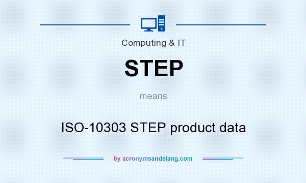 What does STEP mean? It stands for ISO-10303 STEP product data