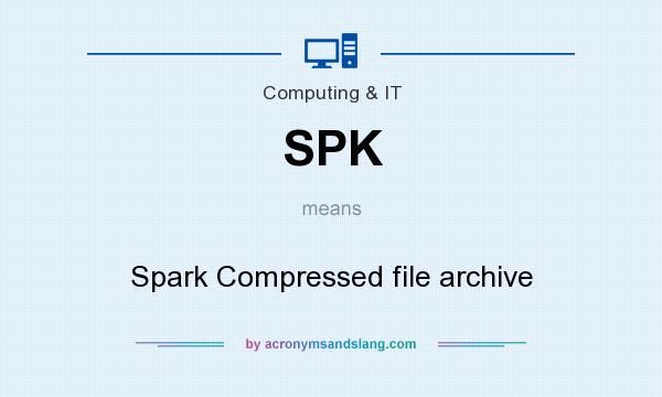 What does SPK mean? It stands for Spark Compressed file archive