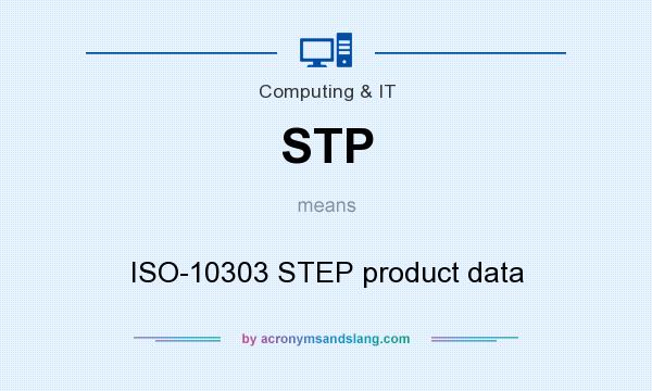 What does STP mean? It stands for ISO-10303 STEP product data