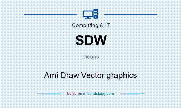 What does SDW mean? It stands for Ami Draw Vector graphics