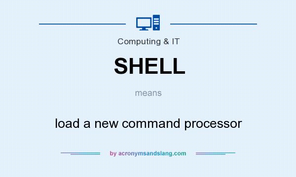 What does SHELL mean? It stands for load a new command processor
