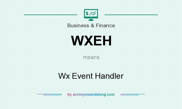 What does WXEH mean? It stands for Wx Event Handler