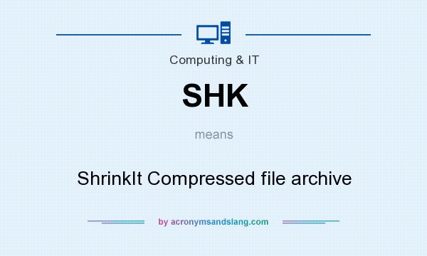 What does SHK mean? It stands for ShrinkIt Compressed file archive