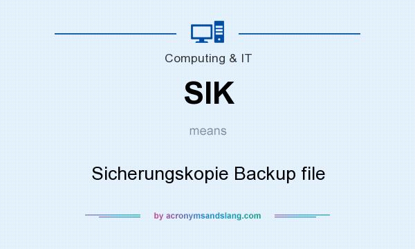What does SIK mean? It stands for Sicherungskopie Backup file