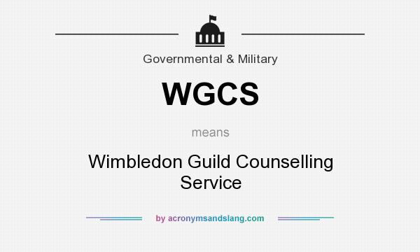 What does WGCS mean? It stands for Wimbledon Guild Counselling Service
