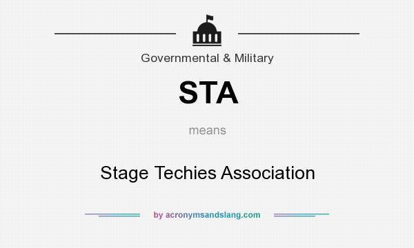 What does STA mean? It stands for Stage Techies Association