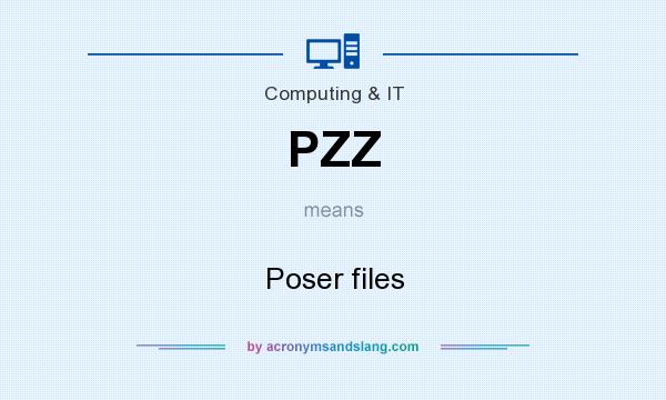 What does PZZ mean? It stands for Poser files