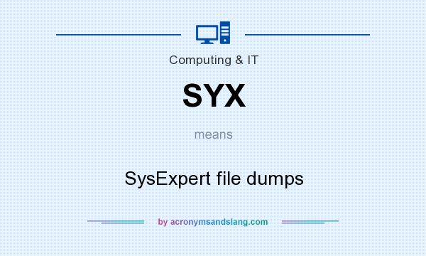 What does SYX mean? It stands for SysExpert file dumps
