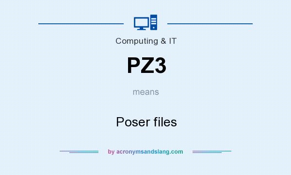 What does PZ3 mean? It stands for Poser files