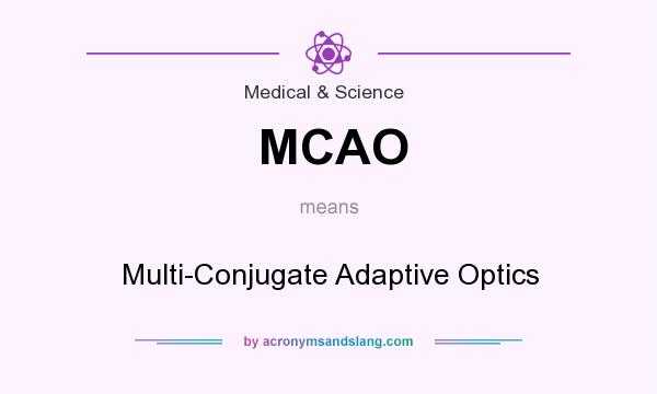 What does MCAO mean? It stands for Multi-Conjugate Adaptive Optics
