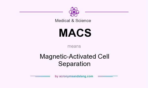 What does MACS mean? It stands for Magnetic-Activated Cell Separation