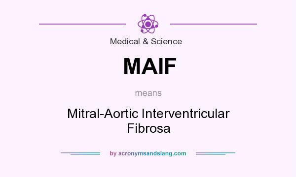What does MAIF mean? It stands for Mitral-Aortic Interventricular Fibrosa