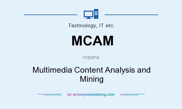What does MCAM mean? It stands for Multimedia Content Analysis and Mining