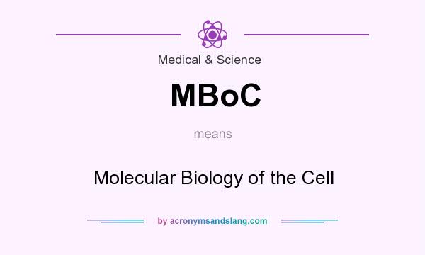 What does MBoC mean? It stands for Molecular Biology of the Cell