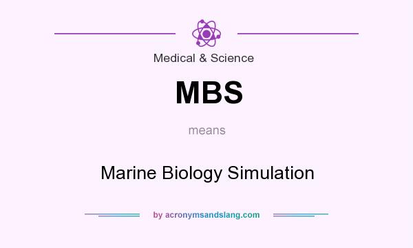 What does MBS mean? It stands for Marine Biology Simulation