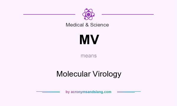 What does MV mean? It stands for Molecular Virology