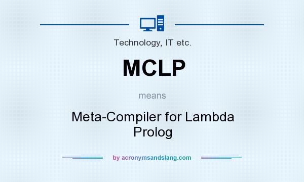 What does MCLP mean? It stands for Meta-Compiler for Lambda Prolog