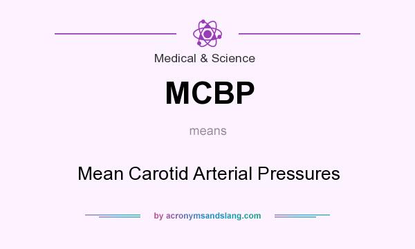 What does MCBP mean? It stands for Mean Carotid Arterial Pressures