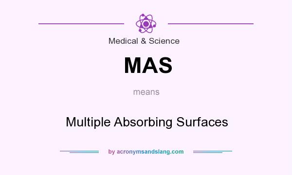What does MAS mean? It stands for Multiple Absorbing Surfaces