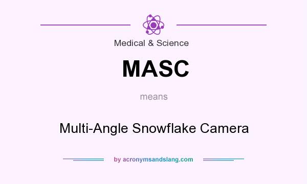 What does MASC mean? It stands for Multi-Angle Snowflake Camera