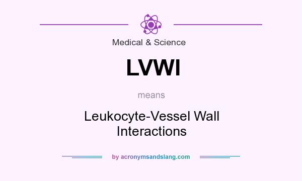What does LVWI mean? It stands for Leukocyte-Vessel Wall Interactions