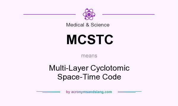What does MCSTC mean? It stands for Multi-Layer Cyclotomic Space-Time Code