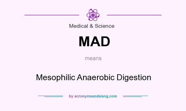 What does MAD mean? It stands for Mesophilic Anaerobic Digestion