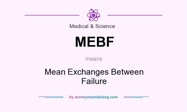 What does MEBF mean? It stands for Mean Exchanges Between Failure
