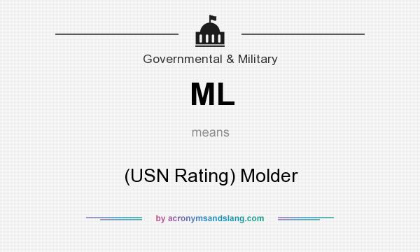 What does ML mean? It stands for (USN Rating) Molder