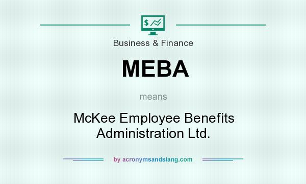 What does MEBA mean? It stands for McKee Employee Benefits Administration Ltd.
