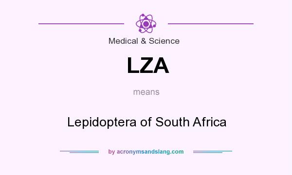 What does LZA mean? It stands for Lepidoptera of South Africa