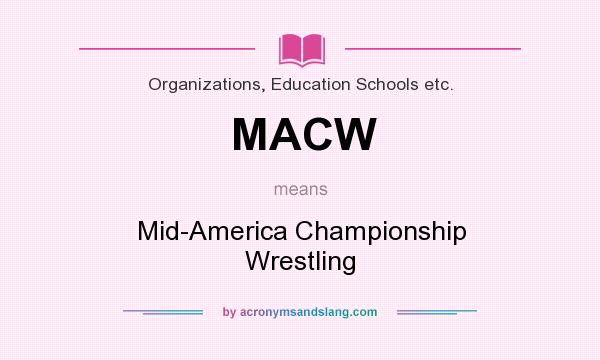 What does MACW mean? It stands for Mid-America Championship Wrestling