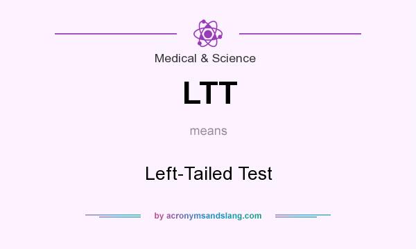 What does LTT mean? It stands for Left-Tailed Test