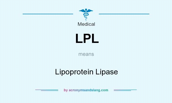 What does LPL mean? It stands for Lipoprotein Lipase