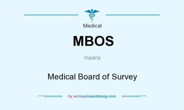 What does MBOS mean? It stands for Medical Board of Survey