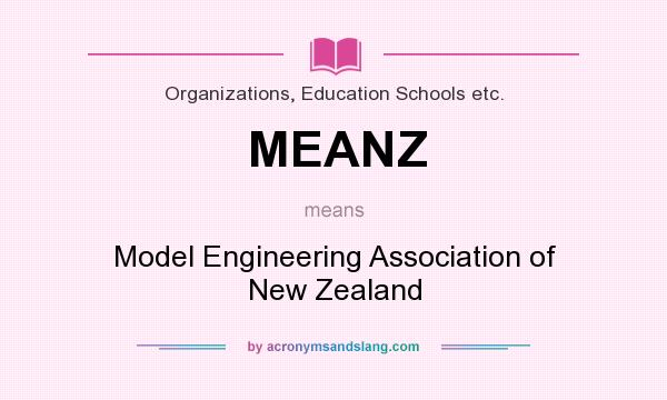 What does MEANZ mean? It stands for Model Engineering Association of New Zealand
