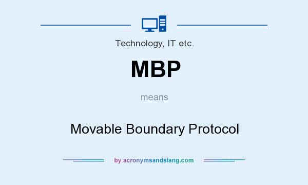 What does MBP mean? It stands for Movable Boundary Protocol