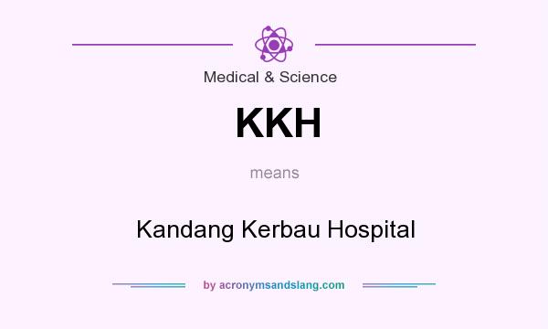 What does KKH mean? It stands for Kandang Kerbau Hospital