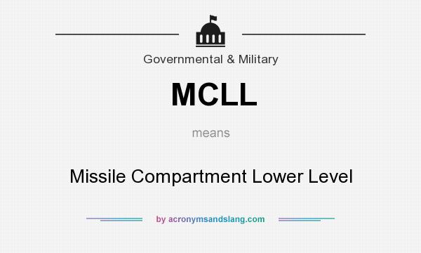 What does MCLL mean? It stands for Missile Compartment Lower Level