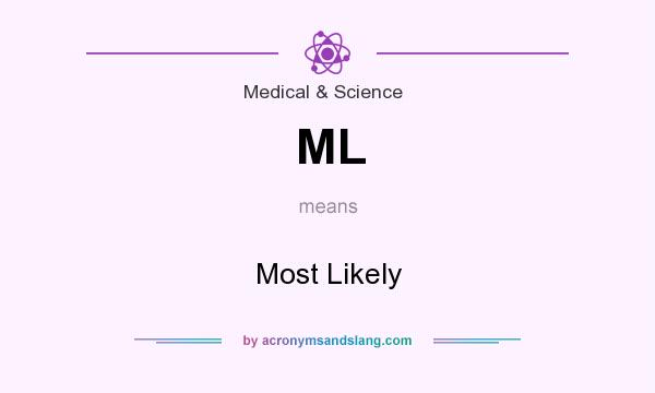 What does ML mean? It stands for Most Likely