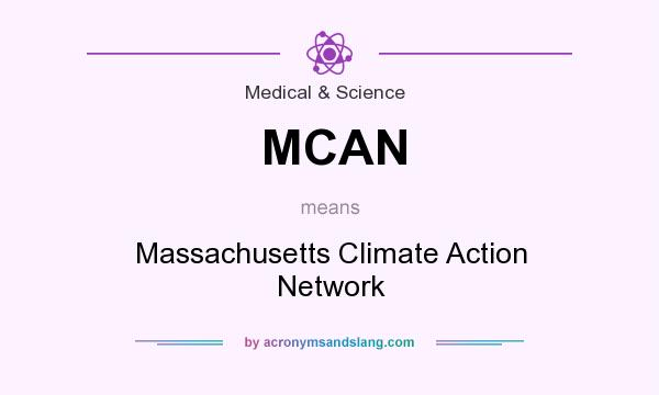 What does MCAN mean? It stands for Massachusetts Climate Action Network