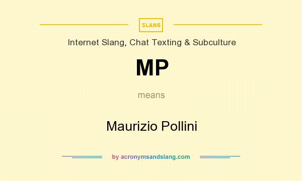 What does MP mean? It stands for Maurizio Pollini