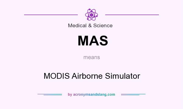 What does MAS mean? It stands for MODIS Airborne Simulator
