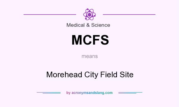 What does MCFS mean? It stands for Morehead City Field Site